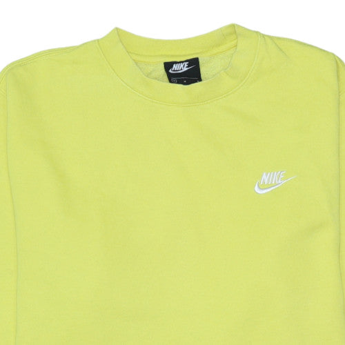 Womens UK Size M Nike Yellow Pullover Sweatshirt