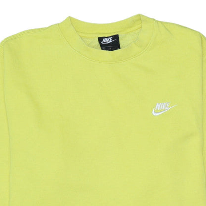 Womens UK Size M Nike Yellow Pullover Sweatshirt
