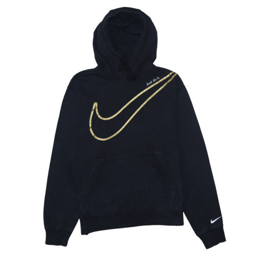 Womens UK Size M Nike Black Pullover Hoodie