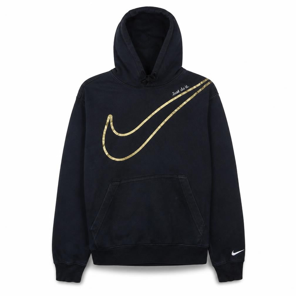 Womens UK Size M Nike Black Pullover Hoodie
