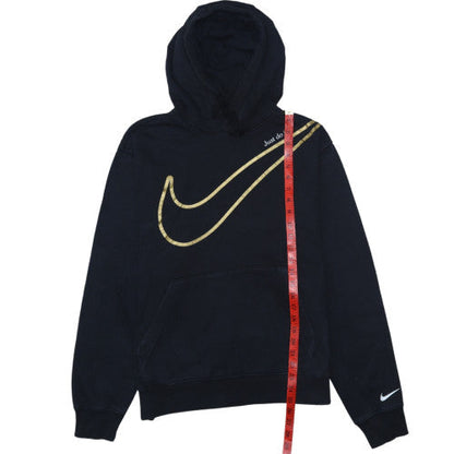 Womens UK Size M Nike Black Pullover Hoodie