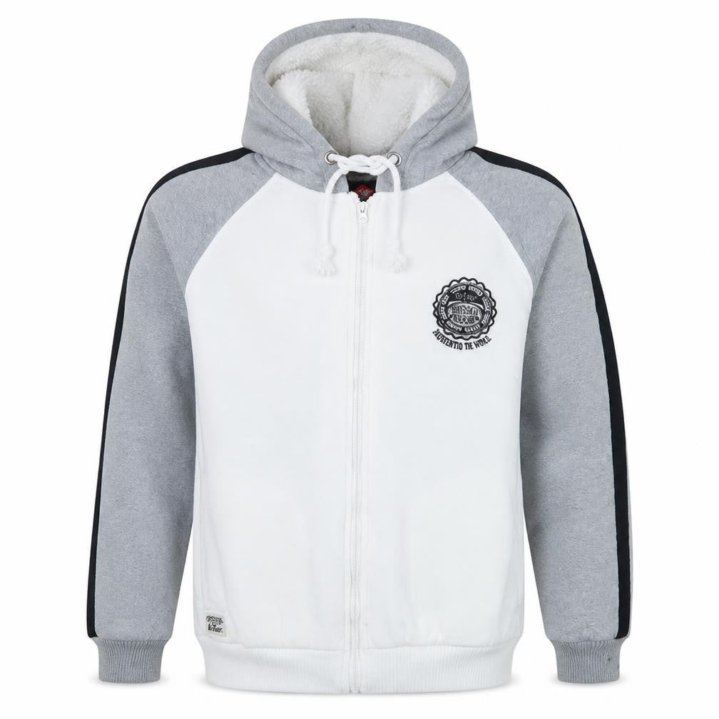 Mens UK Size M Lee Cooper Grey Full Zip Hoodie
