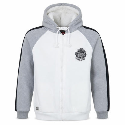 Mens UK Size M Lee Cooper Grey Full Zip Hoodie