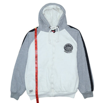 Mens UK Size M Lee Cooper Grey Full Zip Hoodie
