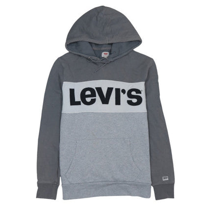 Mens UK Size M Levi's Grey Pullover Hoodie