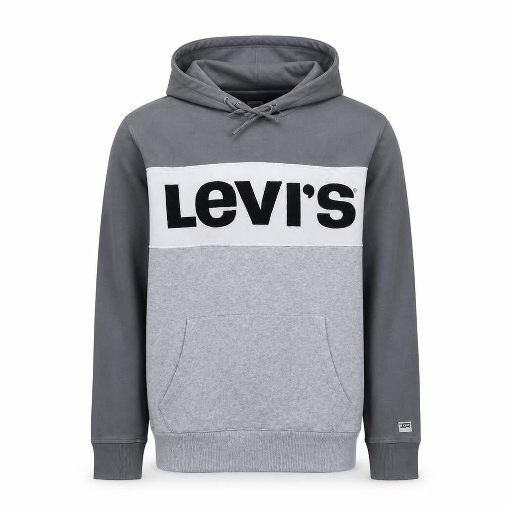 Mens UK Size M Levi's Grey Pullover Hoodie