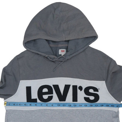 Mens UK Size M Levi's Grey Pullover Hoodie