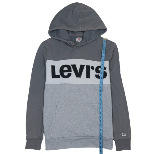 Mens UK Size M Levi's Grey Pullover Hoodie