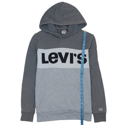 Mens UK Size M Levi's Grey Pullover Hoodie