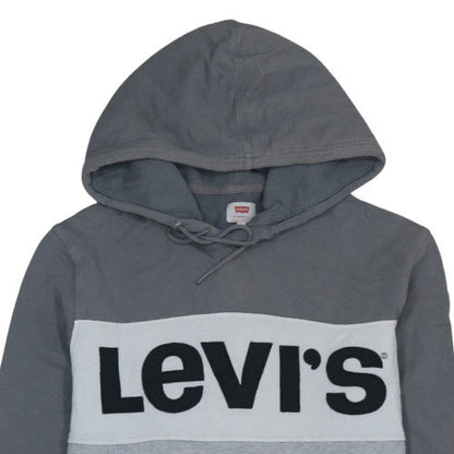 Mens UK Size M Levi's Grey Pullover Hoodie