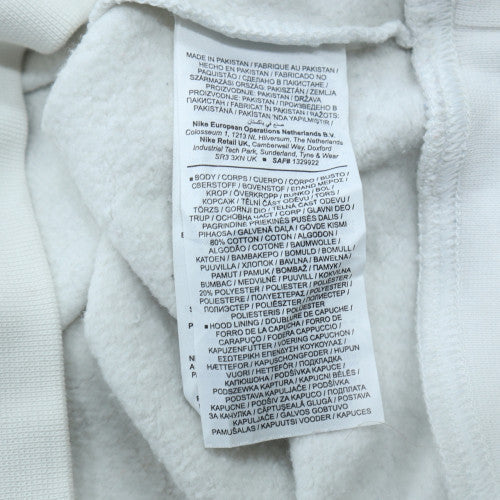 Mens UK Size S Nike White Pullover Hoodie