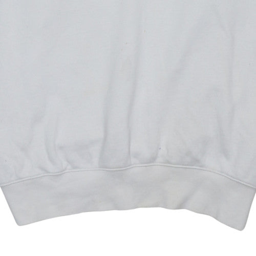 Mens UK Size S Nike White Pullover Hoodie