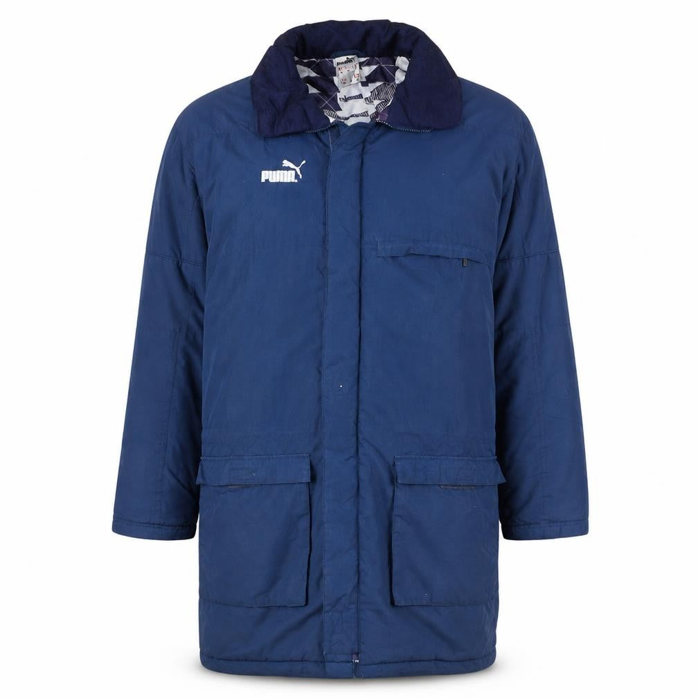 Mens UK Size M PUMA Blue Parka Coat