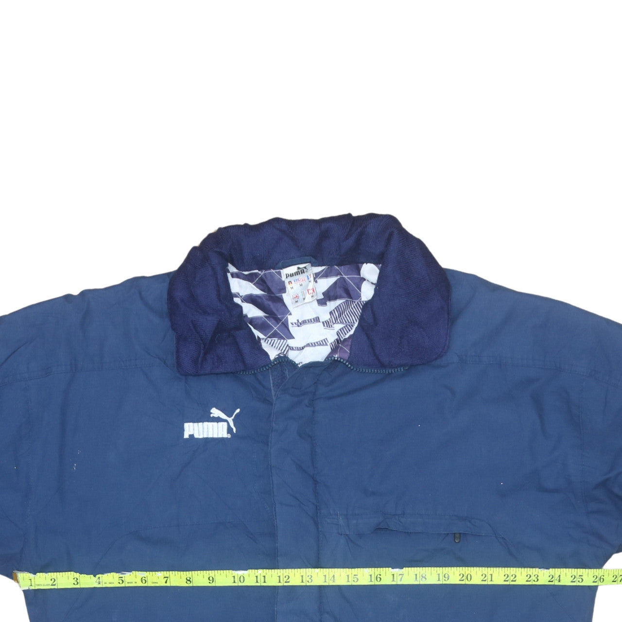 Mens UK Size M PUMA Blue Parka Coat