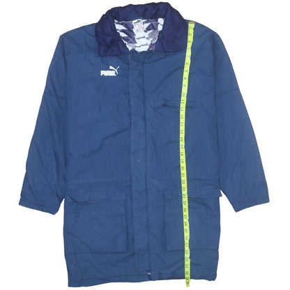 Mens UK Size M PUMA Blue Parka Coat