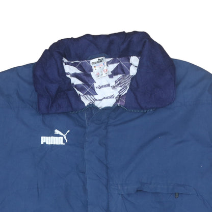 Mens UK Size M PUMA Blue Parka Coat