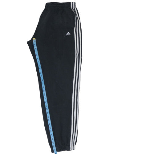 Adidas Men's Black Jogger Sweatpants Medium Fleece Activewear Trousers