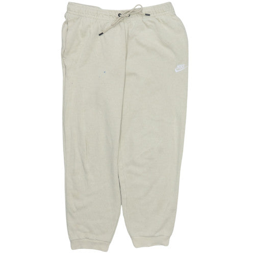 Mens UK Size M Nike Regular Fit Jogger Beige Trousers