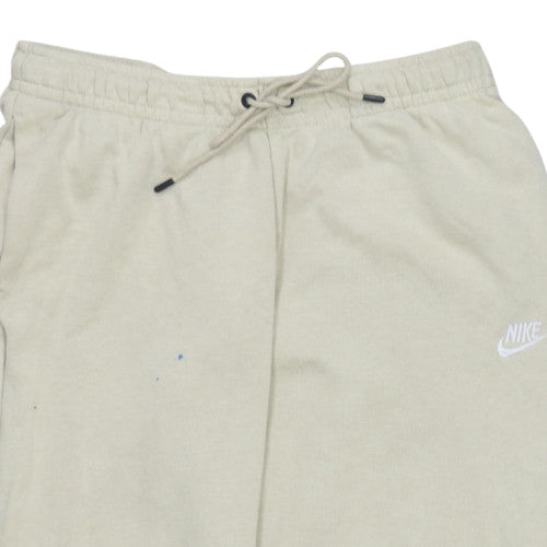 Mens UK Size M Nike Regular Fit Jogger Beige Trousers