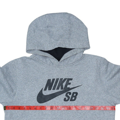 Nike Boys Grey Pullover Hoodie XL 13-15 Years Fleece Hooded Sweatshirt