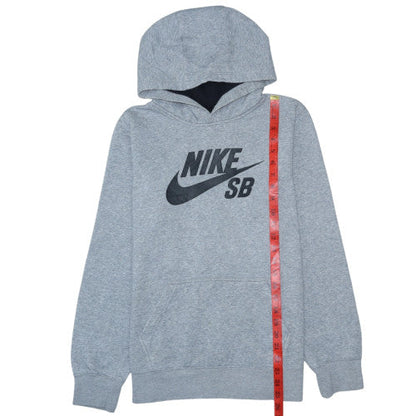 Nike Boys Grey Pullover Hoodie XL 13-15 Years Fleece Hooded Sweatshirt