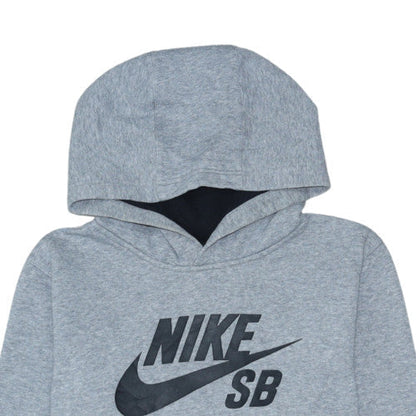 Nike Boys Grey Pullover Hoodie XL 13-15 Years Fleece Hooded Sweatshirt