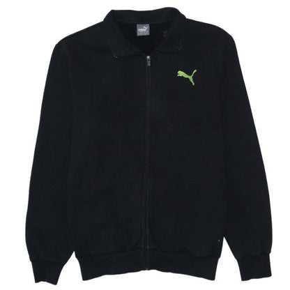 Puma Men's Black XL Track Jacket Full Zip Cotton Blend