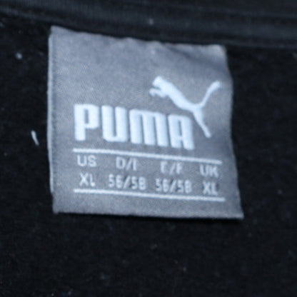 Puma Men's Black XL Track Jacket Full Zip Cotton Blend