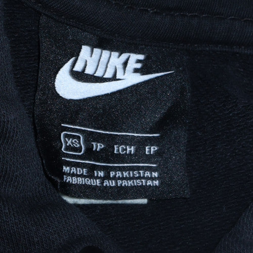 Womens UK Size XS Nike Black Pullover Hoodie