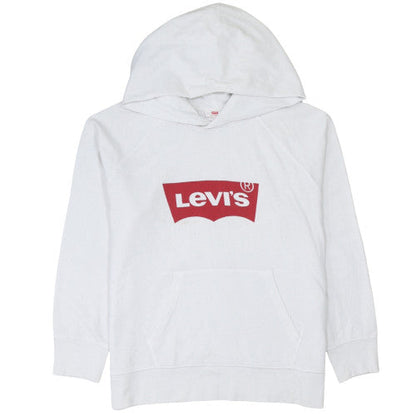 Mens UK Size M Levi's White Pullover Hoodie