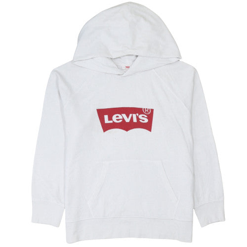 Mens UK Size M Levi's White Pullover Hoodie