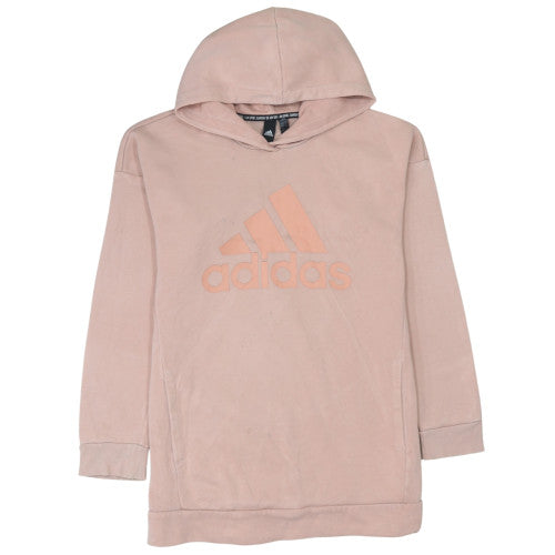 Womens UK Size 12 adidas Pink Pullover Hoodie