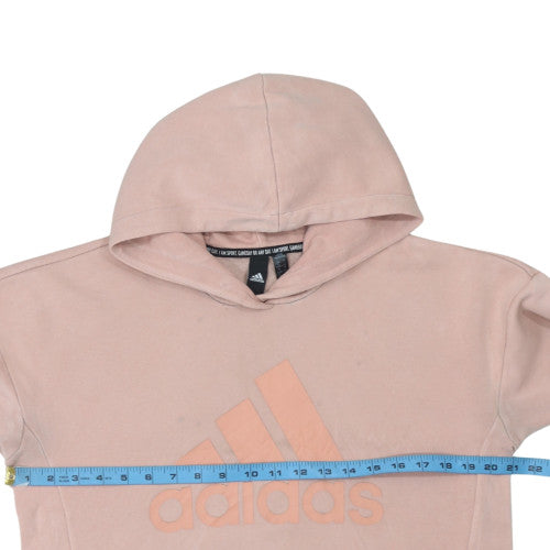 Womens UK Size 12 adidas Pink Pullover Hoodie
