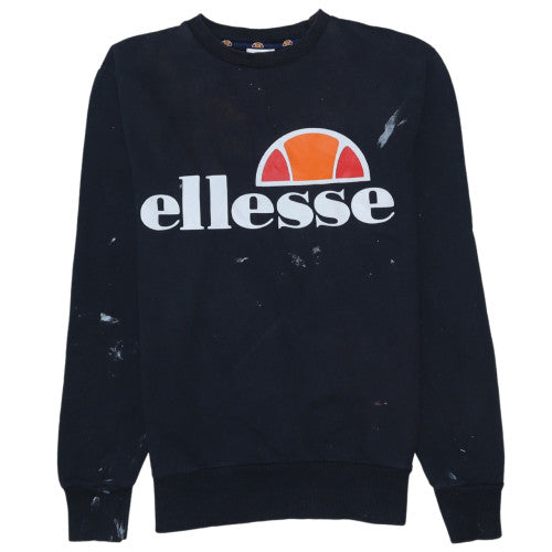 Womens UK Size 12 ellesse Black Pullover Sweatshirt