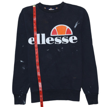 Womens UK Size 12 ellesse Black Pullover Sweatshirt
