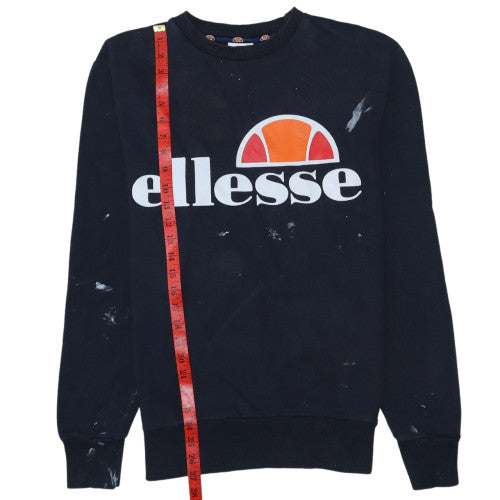 Womens UK Size 12 ellesse Black Pullover Sweatshirt