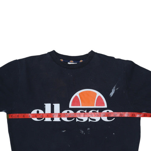 Womens UK Size 12 ellesse Black Pullover Sweatshirt
