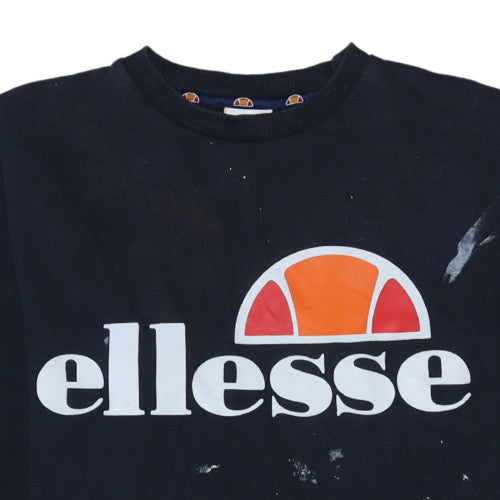 Womens UK Size 12 ellesse Black Pullover Sweatshirt