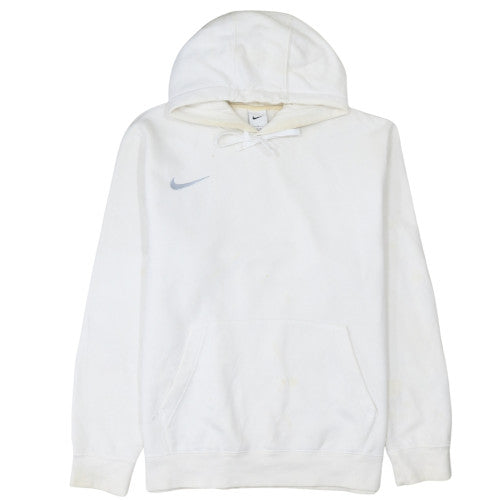 Mens UK Size L Nike White Pullover Hoodie