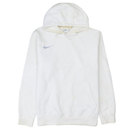 Mens UK Size L Nike White Pullover Hoodie