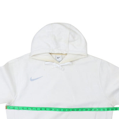 Mens UK Size L Nike White Pullover Hoodie