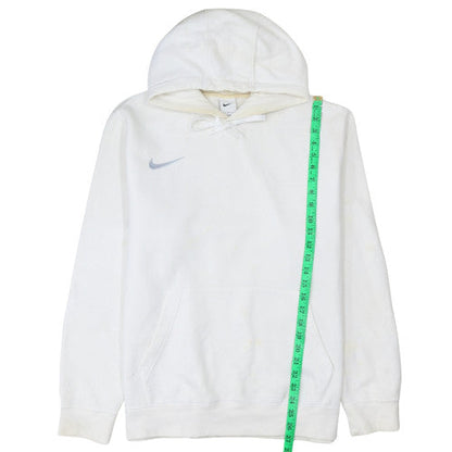 Mens UK Size L Nike White Pullover Hoodie