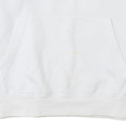 Mens UK Size L Nike White Pullover Hoodie