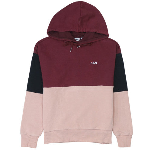 Womens UK Size XS FILA Multicoloured Pullover Hoodie
