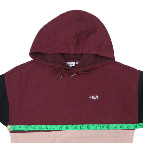 Womens UK Size XS FILA Multicoloured Pullover Hoodie