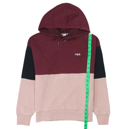 Womens UK Size XS FILA Multicoloured Pullover Hoodie