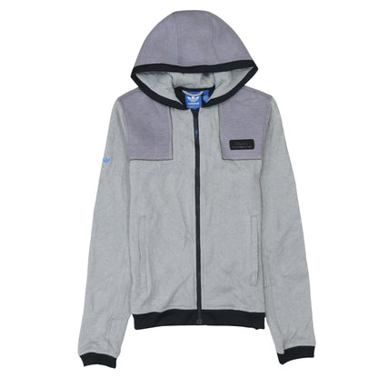 Mens UK Size XS adidas Grey Full Zip Hoodie
