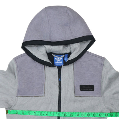Mens UK Size XS adidas Grey Full Zip Hoodie
