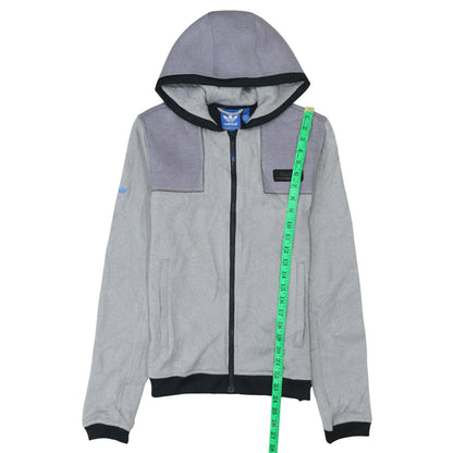 Mens UK Size XS adidas Grey Full Zip Hoodie