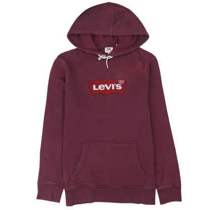 Mens UK Size L Levi's Red Pullover Hoodie
